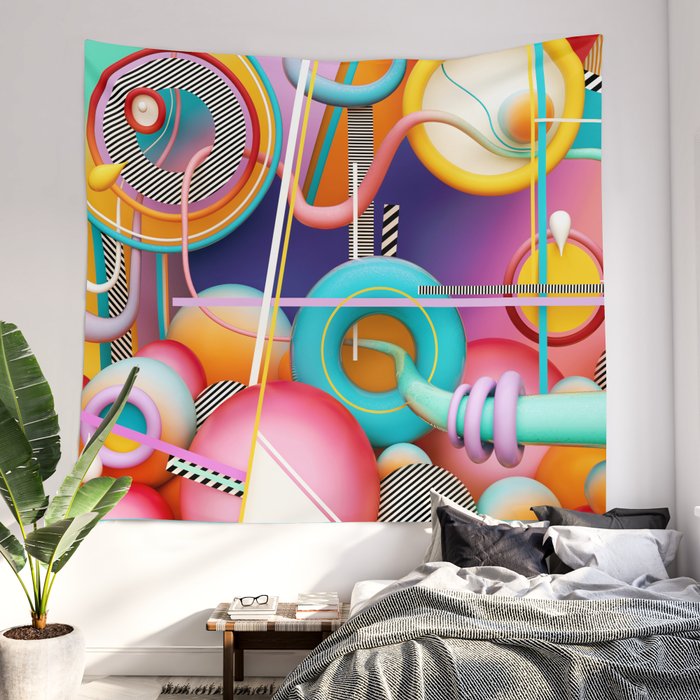 Peach Pit Wall Tapestry By Ikyste Society6