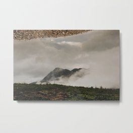 Mirrored Mountain Metal Print | Scenery, Rockiemountains, Puddle, Nature, Photo, Naturephotorgaphy 