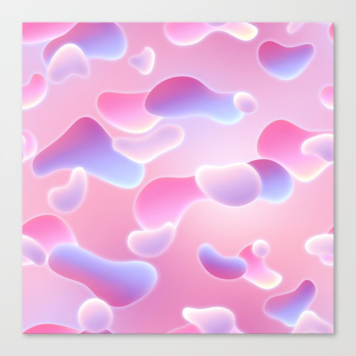Gradient Lava Bubbles 02 Canvas Print