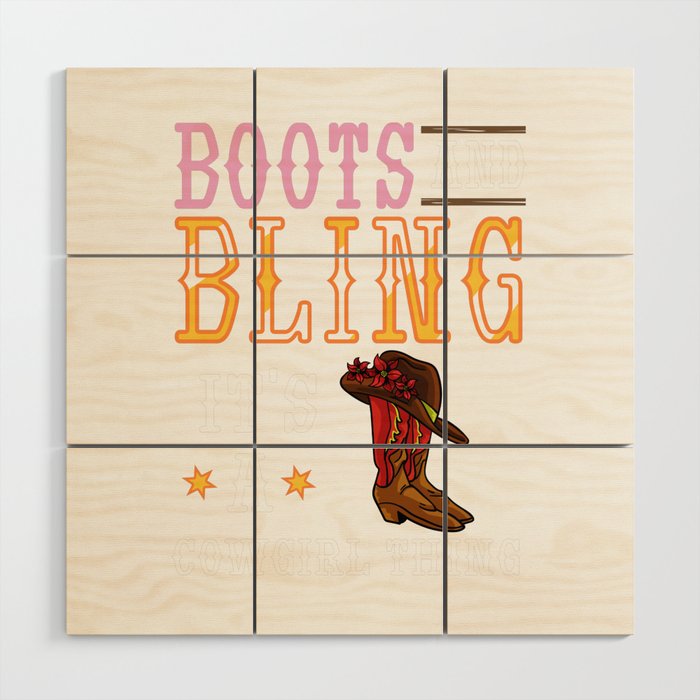 Cowgirl Boots Quotes Party Horse Wood Wall Art