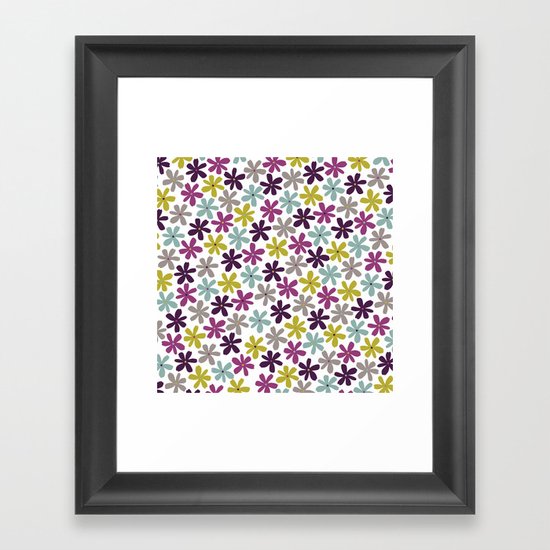 Allium Ditsy Framed Art Print