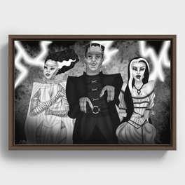 Frankenstein's Bride & Wife  Framed Canvas