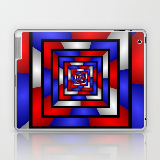 Colorful Tunnel 3 Digital Art Graphic Laptop & iPad Skin