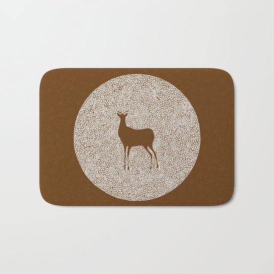 Deer Mandala 2 color Bath Mat