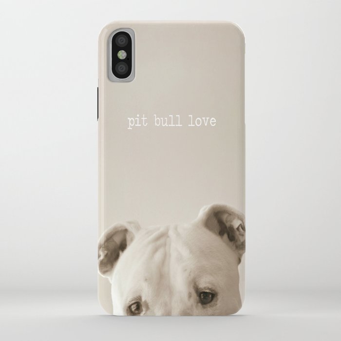 Pit bull love  iPhone Case