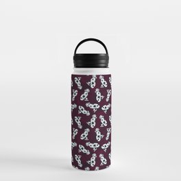 Dalmatian breed puppy dogs, pattern in digital drawing Water Bottle