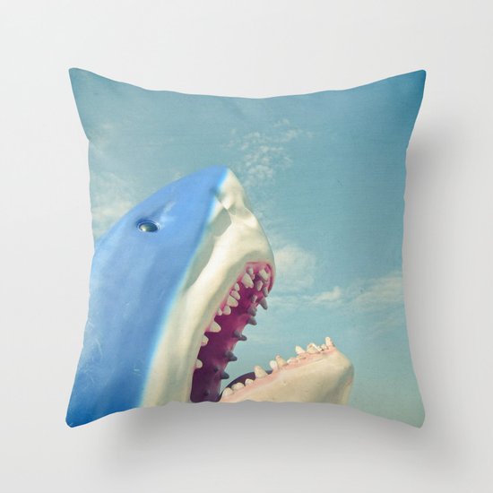 Shark! Throw Pillow