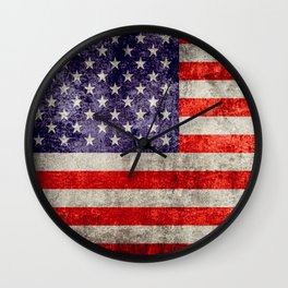 Antique American Flag Wall Clock