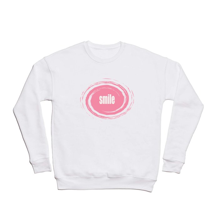 Smile with Baker-Miller Pink Color Crewneck Sweatshirt