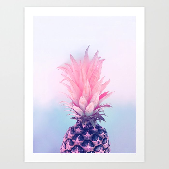 Pastel Pineapple Art Print