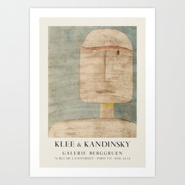 Paul Klee and Wassily Kandinsky vintage 1960's Galerie Berggruen exhibition poster Art Print