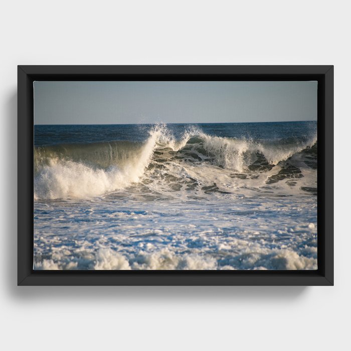 M Wave Framed Canvas