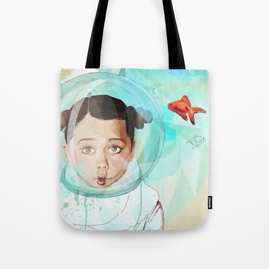 Fish Girl Tote Bag