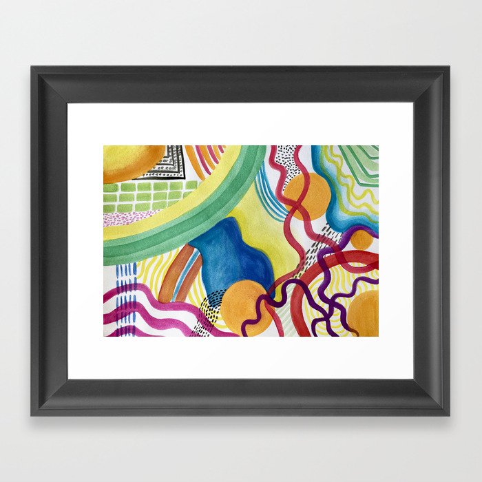 Abstract Rainbow Framed Art Print