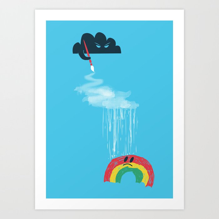 Rain Rain Go Away Art Print