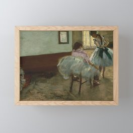 Edgar Degas "The dance lesson" Framed Mini Art Print