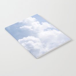 Soft fluffy dreamy clouds - blue summer sky - nature photography  Notebook