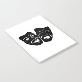 Theater Masks of Comedy and Tragedy Notebook