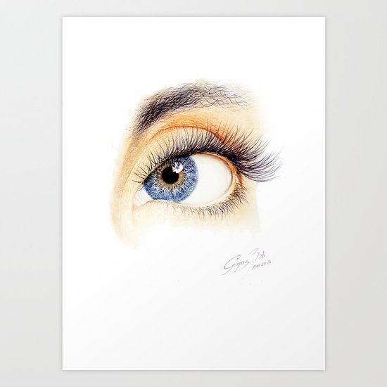 An eye Art Print