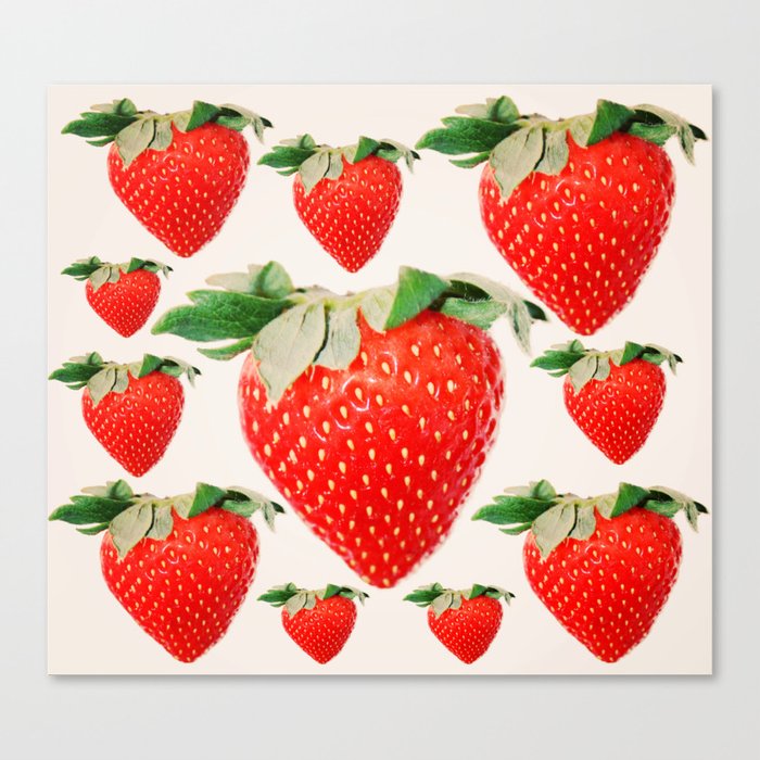 strawberry explosion Canvas Print
