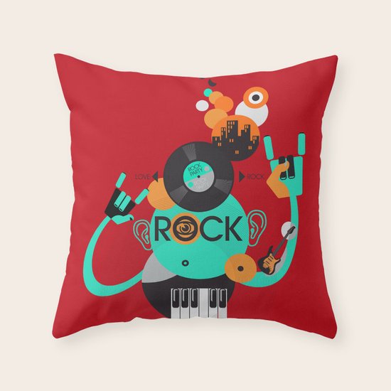 Rock Throw Pillow