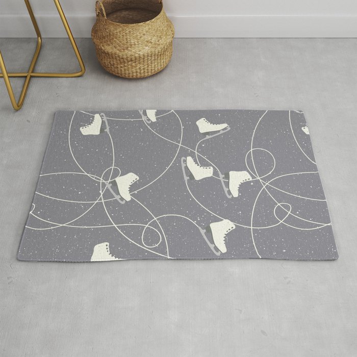 Winter Pattern Ice Skating Rug By Goldenredeagle Society6