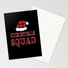 Christmas Squad Winter Holiday Pattern Christmas Stationery Card