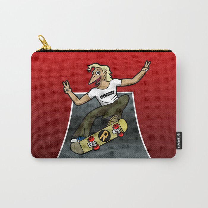  Pat The Skateboard Cat Carry-All Pouch