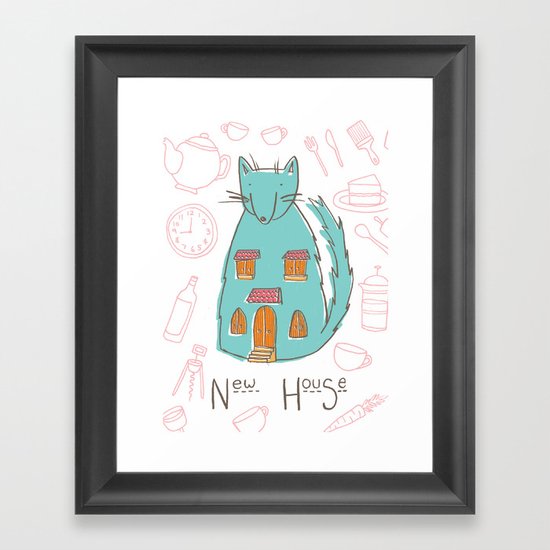 Mrs. Foxwolfhouse-New Home Framed Art Print