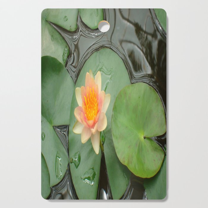 Water Lily Flower  Cutting Board