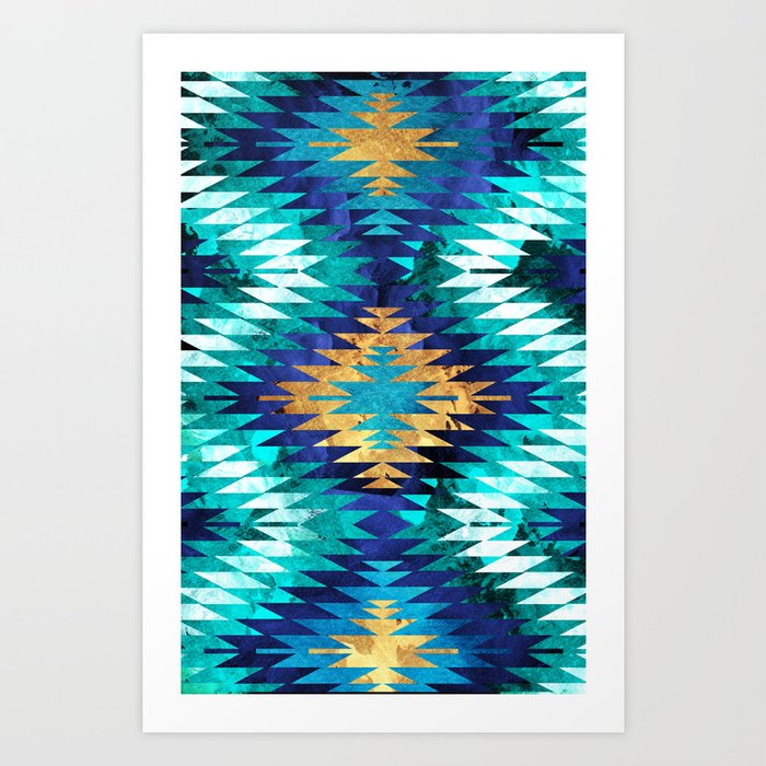 Inverted Navajo Suns Art Print