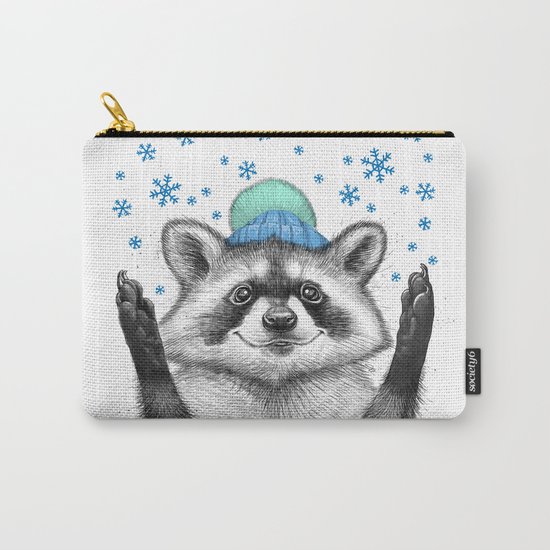 winter raccoon Carry-All Pouch