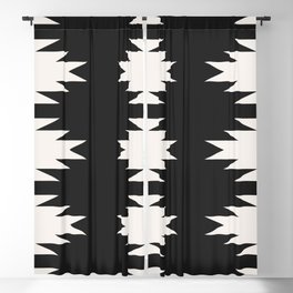 Geometric Southwestern Minimalism - Charcoal Blackout Curtain