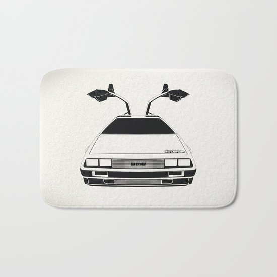 Delorean DMC 12 / Time machine / 1985 Bath Mat