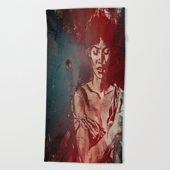 Joanna: Walking Away Beach Towel