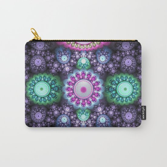 Decorative round patterns, fractal abstract Carry-All Pouch