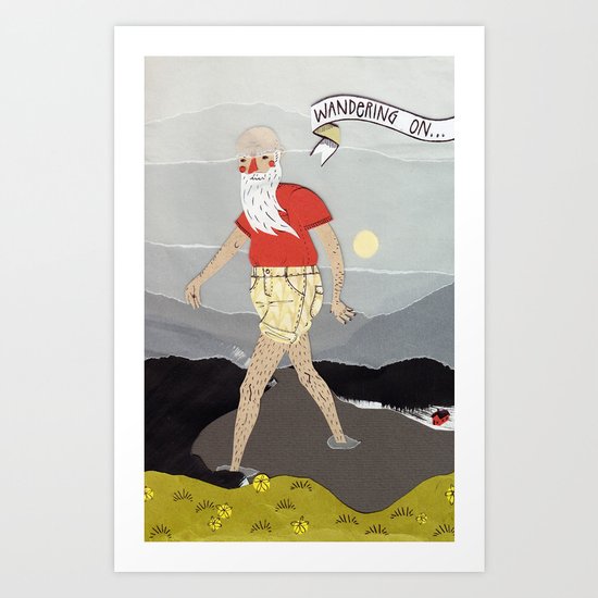 Wandering on... Art Print
