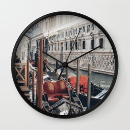 Venice gondolas Wall Clock