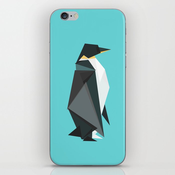 Fractal geometric emperor penguin iPhone Skin