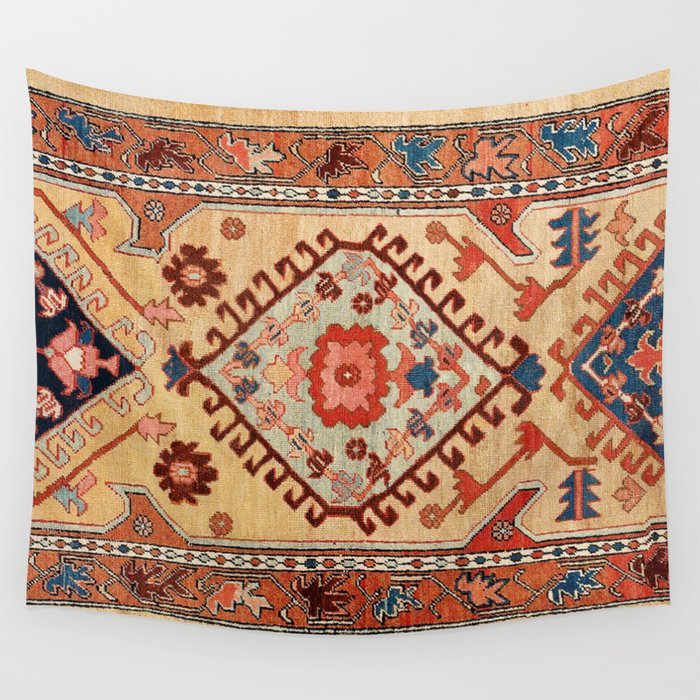 Bakhshaish Azerbaijan Northwest Persian Long Rug Print Wall Tapestry