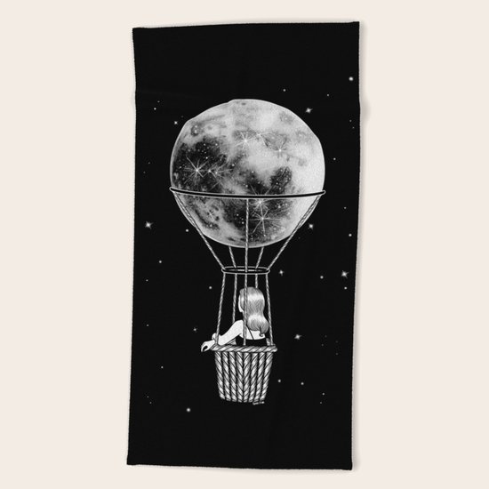 Night Flight Beach Towel