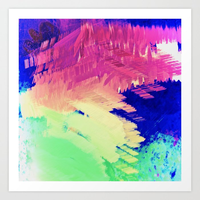 Wild Color Abstract Art Print By Artykarmakreations Society6