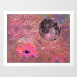 sappho's moon Art Print