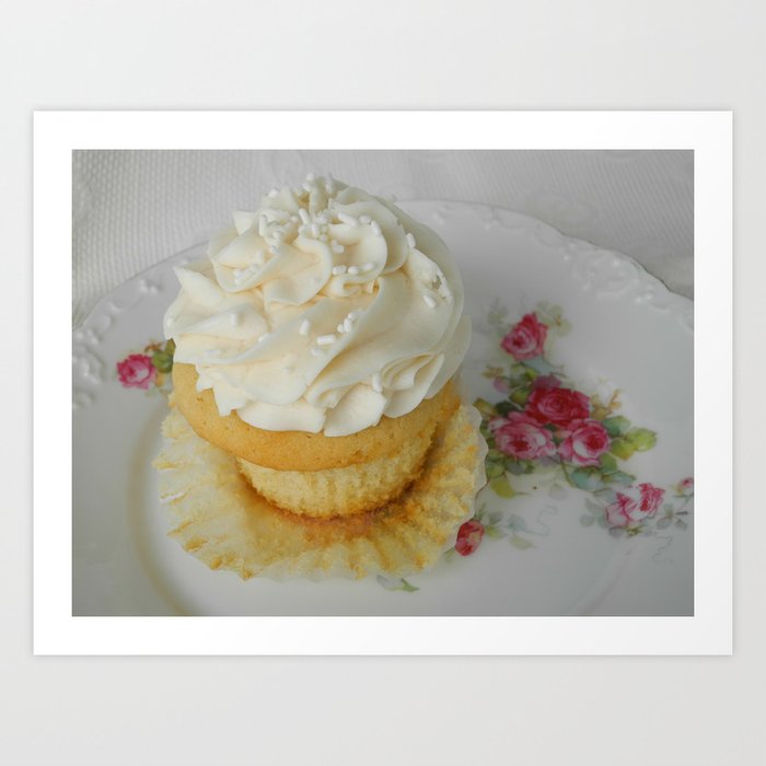 sweet vanilla cupcake Art Print