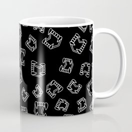 bite me (black and white version) Coffee Mug