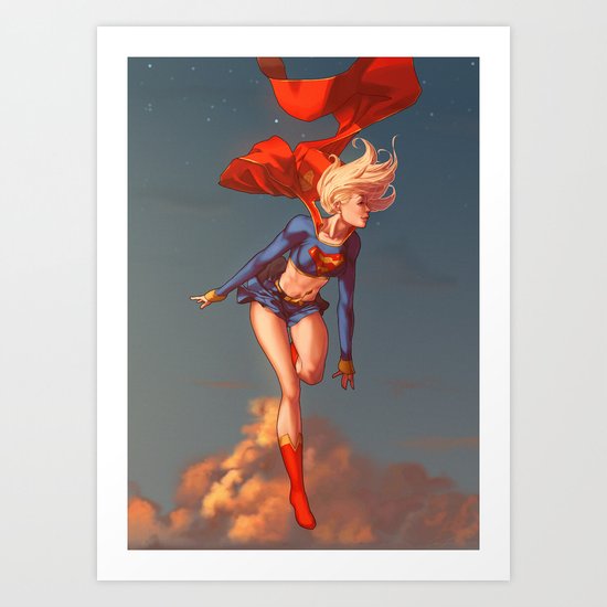 Supergirl II Art Print