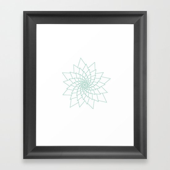 #307 Aster – Geometry Daily Framed Art Print