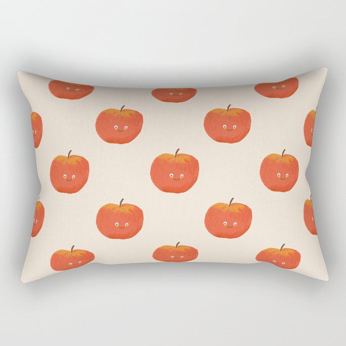 Kawaii Apple Rectangular Pillow
