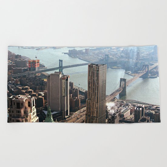 Vintage New City Beach Towel