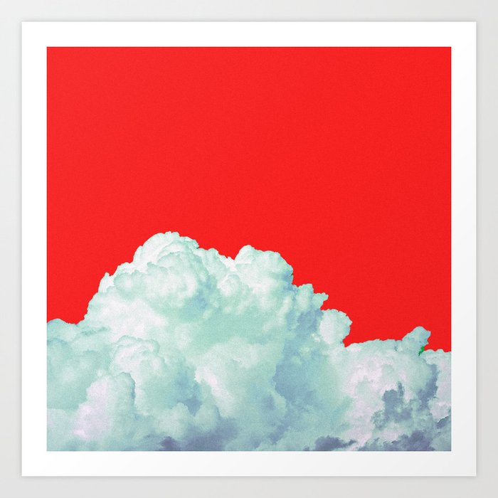 Red sky Art Print